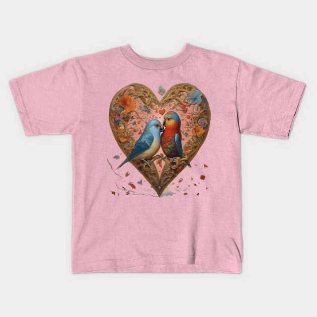 Galentines day and Valentine’s Day girlfriends laughing over lunch Kids T-Shirt by sailorsam1805